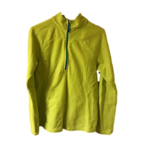 Eddie Bauer Lime Green Fleece 1/2 Zip Pullover - Picture 1 of 8